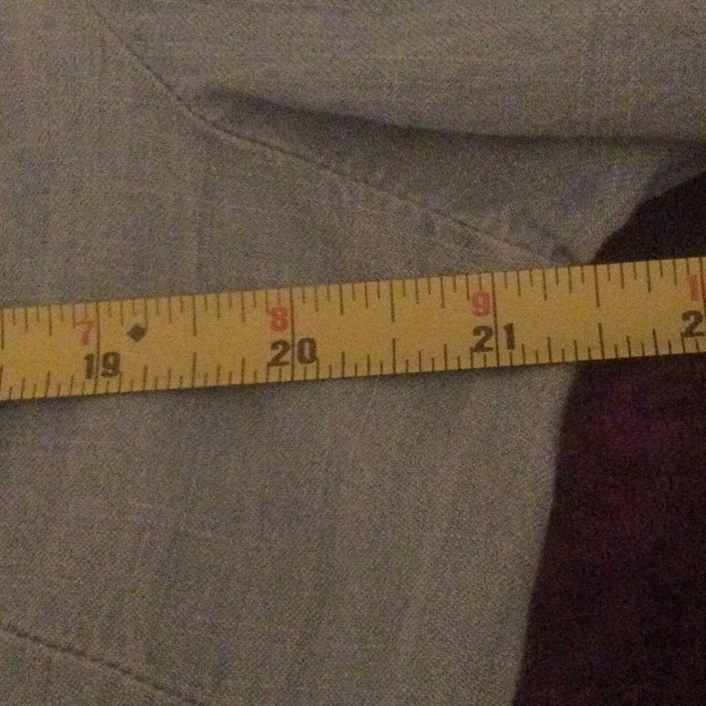 Chambray, 100% cotton duster by Chico’s. Size 2 at Chico’s, which is size 12. - Picture 8 of 11